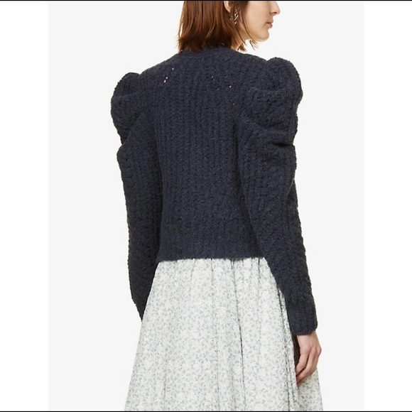 ULLA JOHNSON NWT Odette Cardigan Midnight Size M - Picture 4 of 9